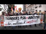 La CGT manifeste pour la réindustrialisation du site PSA d'Aulnay-sous-Bois