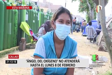 “Ángel del oxígeno” anunció nueva suspensión del servicio desde hoy hasta el 8 de febrero