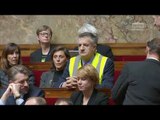 Jean Lassalle enfile un gilet jaune et électrise les débats à l'Assemblée nationale