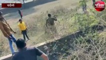 परिवहन विभाग के सिपाही पर हुए पथराव का वीडियो हुआ वायरल
