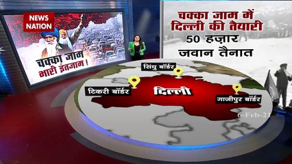 farmers Chakka Jam: जींद में किसानों ने ट्रैक्टर से किए रास्ते बंद, देखें तस्वीरें