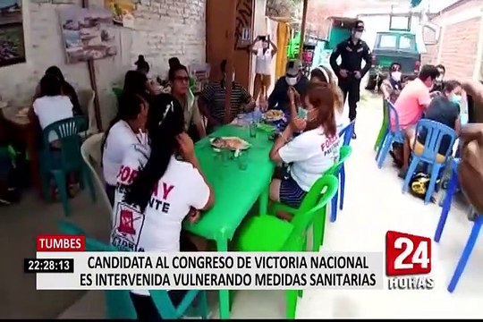 Tumbes: candidata al Congreso es sorprendida en local que no acataban medidas sanitarias