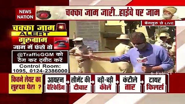 Farmers in Bengaluru are protesting amid Chakka Jam