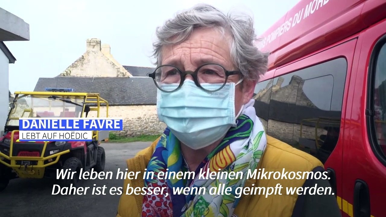 Impfstofflieferung per Hubschrauber auf einsamer Insel