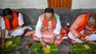 Bengal Polls: JP Nadda lunches with farmers in Malda