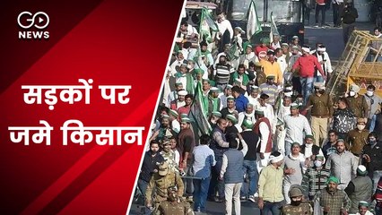 चक्का जाम: हरियाणा में सड़कों पर जमे किसान