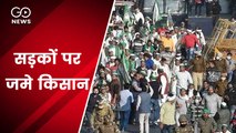 चक्का जाम: हरियाणा में सड़कों पर जमे किसान