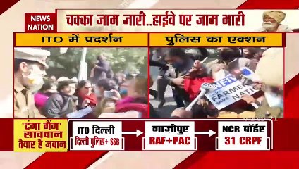 Farmers Chakka Jam: Ruckus at ITO amid chakka jam