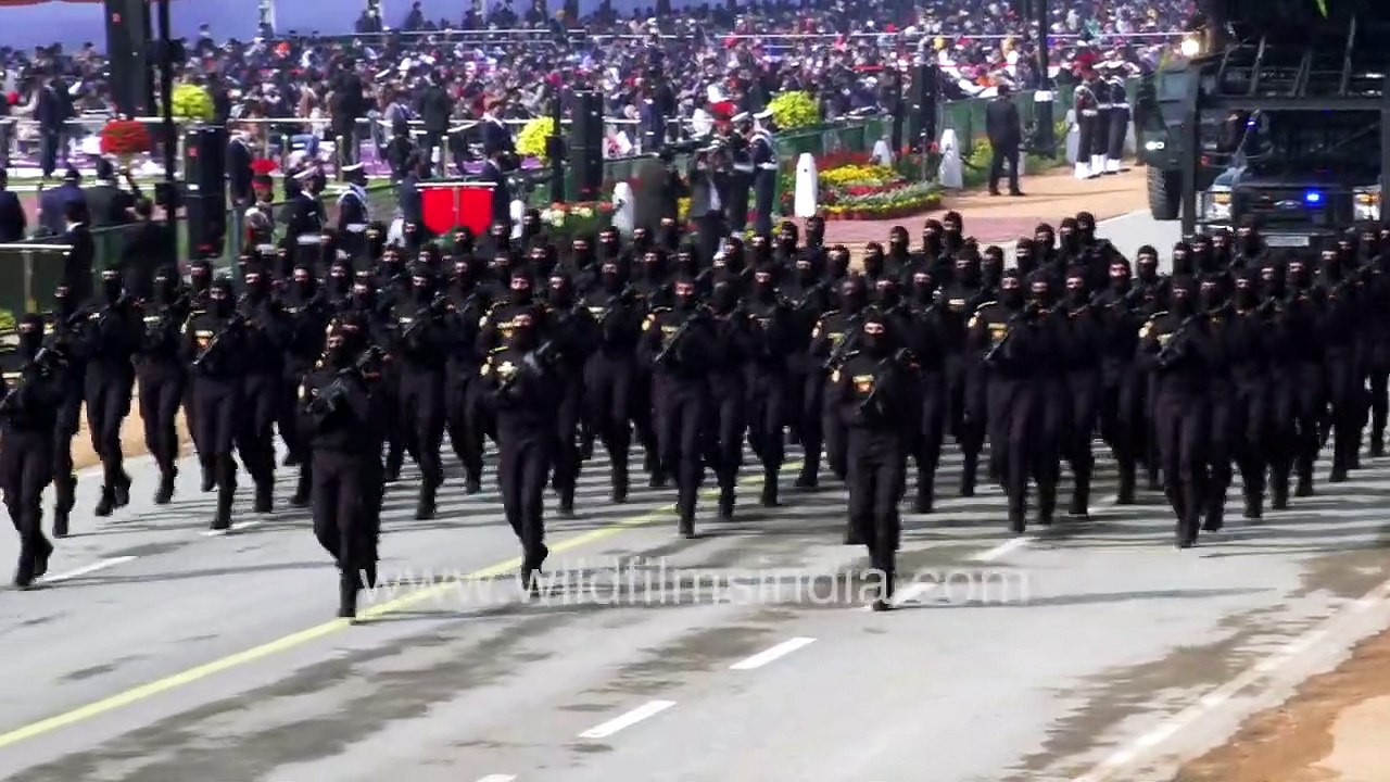 Hell march_ NSG black cat commandos with hydraulic lifts, anti-hijacking van Sherpa at Republic Day