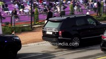 Prime Minister Narendra Modi arrives in Range Rover convoy for 72nd Republic Day at Rajpath, Delhi