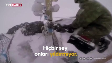 MSB: Kar fırtınasında çekilmiş fedakarlığın görüntüleri