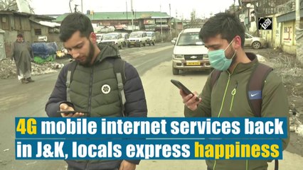 4G mobile internet services back in J&K, locals express happiness