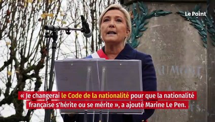 Si elle est élue, Le Pen veut réserver ses premières décisions à l'immigration