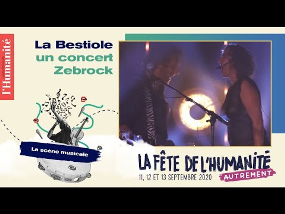 La Bestiole, un concert Zebrock au Club de la Bellevilloise - Fête de l'Humanité 2020