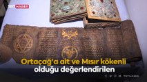 Şanlıurfa'da Ortaçağ'a ait işlemeli piton derisi ve dini kitaplar ele geçirildi