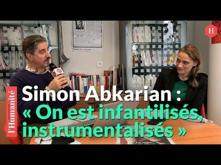 Simon Abkarian, rédacteur en chef d'un jour de la rédaction de l'Humanité