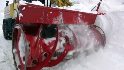 Muş'ta 6 metre karla zorlu mücadele! Kardan tüneller oluşuyor