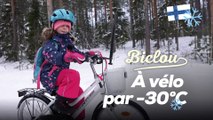 À vélo dans la neige : comment les enfants finlandais défient l’hiver arctique