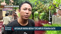 Banjir Berwarna Merah di Pekalongan Gegerkan Warga, Diduga Akibat Pewarna Batik