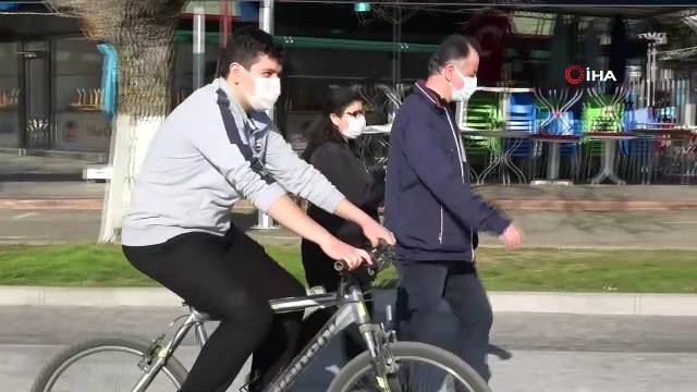 Markete gitme bahanesiyle sahillere akın ettiler