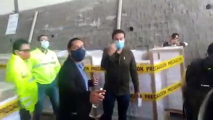 Autoriades del CNE supervisaron el resguardo de material electoral con error de impresión