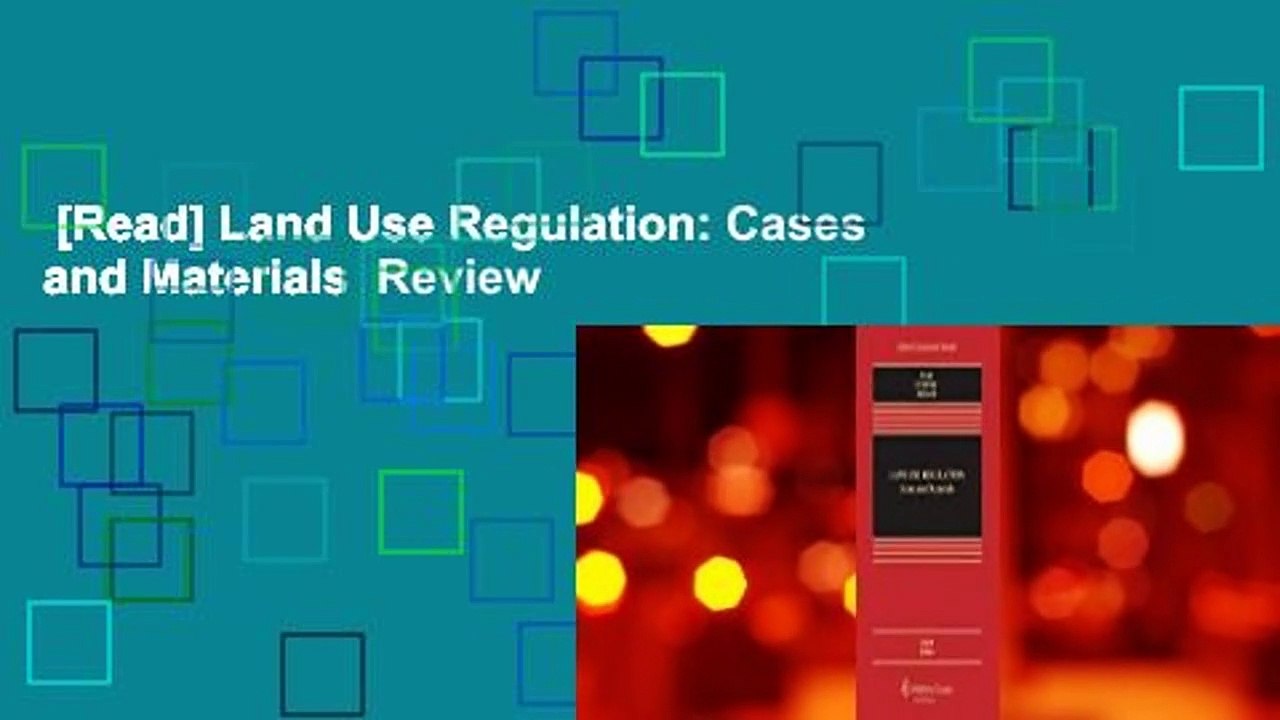 [Read] Land Use Regulation Cases and Materials Review video Dailymotion