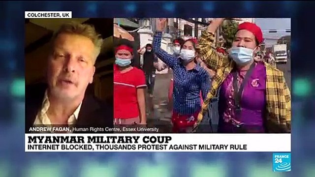 Myanmar military coup : thousands protest against military rule