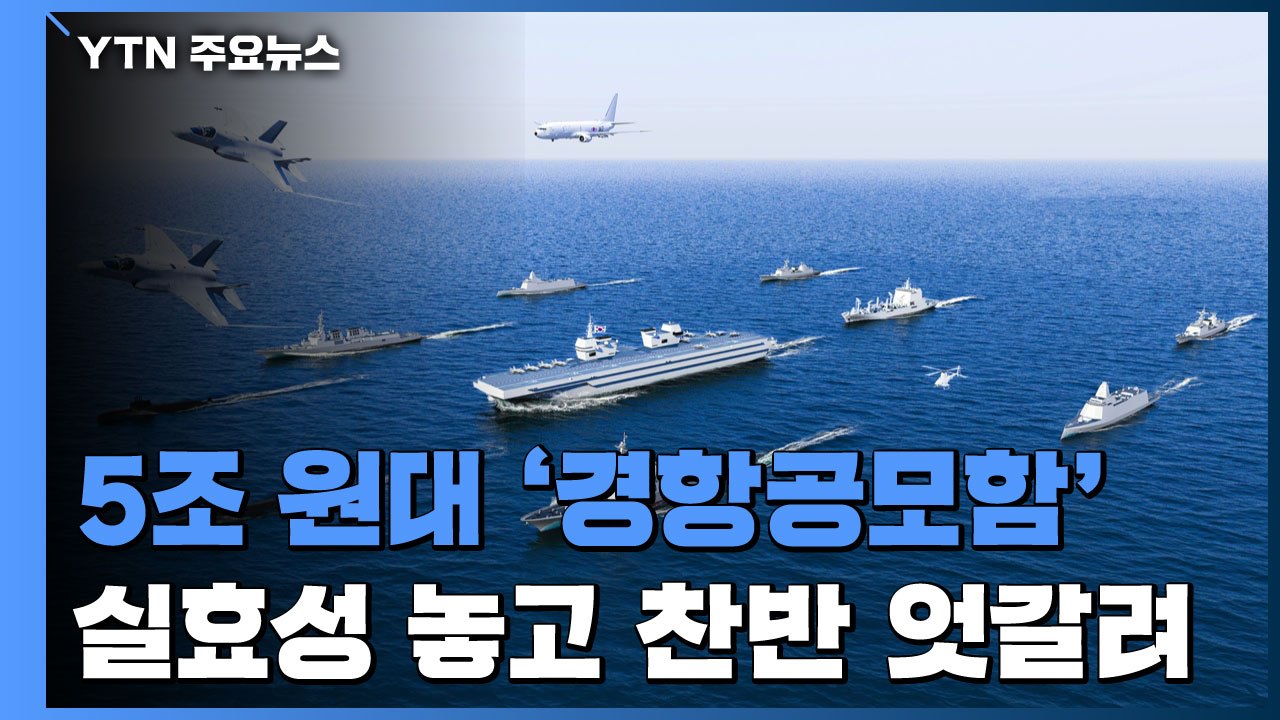 5조 원 규모 '경항공모함' 전투단 실효성은?...찬반 여론 엇갈려 / YTN