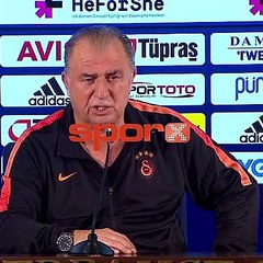 Fatih Terim: "Tribünden herkes kabadayı"