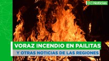 Voraz incendio en Cesar y otras noticias de nuestras regiones