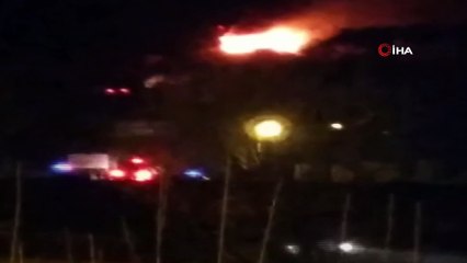 Bursa’da alev alev yanan çiftlik evi kül oldu