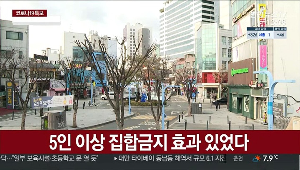 5인 이상 집합금지 효과 있었다