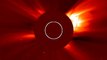 Large Coronal Mass Ejection (CME) Away from Earth