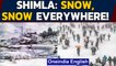 Shimla's toy train covered in a blanket of snow, tourists rejoice | Oneindia News