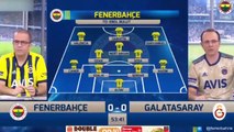 Fenerbahçe - Galatasaray derbisinin gol ve ofsayt anlarında FB TV ile GS TV...