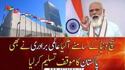 Truth revealed: International community accepts Pakistan's stance