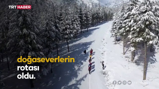 Beyaza bürünen Toros dağları doğaseverleri bekliyor