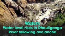 Watch: Water level rises in Dhauliganga River following avalanche