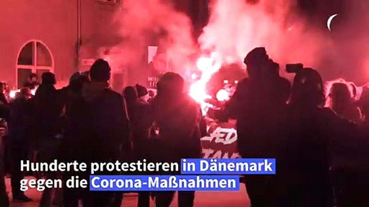 Corona-Protest in Dänemark: Regierungschefin als Kim Jong Un