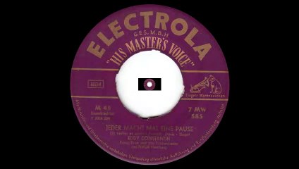 Eddie Constantine - Jeder Macht Mal Eine Pause - 1955
