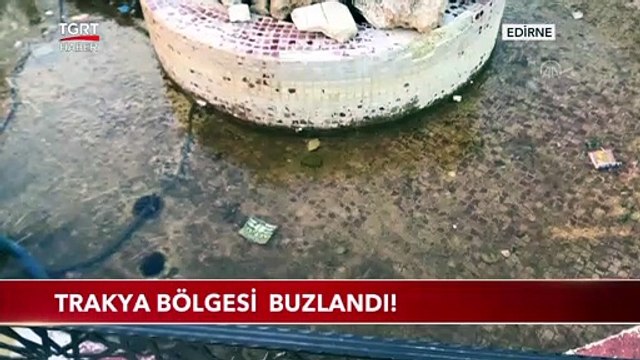 Trakya Bölgesi Buzlandı!