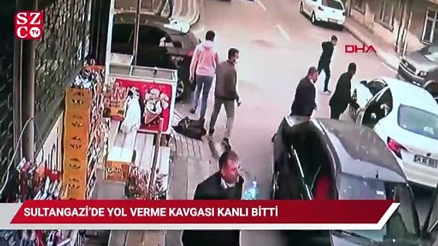 Sultangazi'de yol verme kavgası kanlı bitti, o anlar kamerada