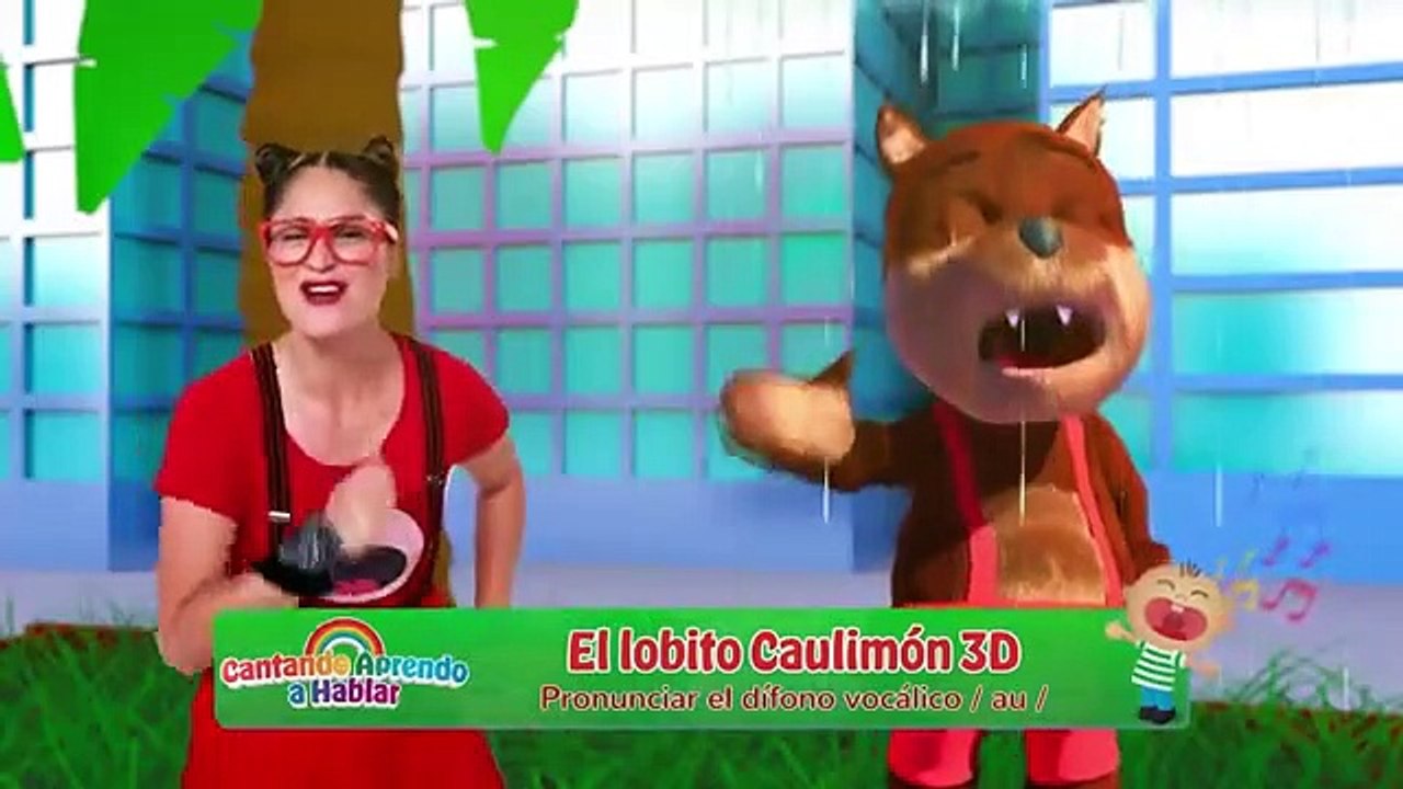 El Lobito Caulimón 3D - Cantando Aprendo a Hablar