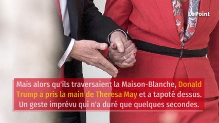 La panique de Theresa May quand Donald Trump lui a pris la main