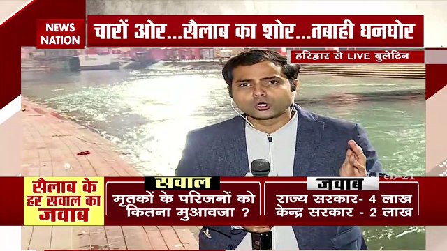 Uttarakhand Glacier Brust : Live Bulletin of glacier from Haridwar