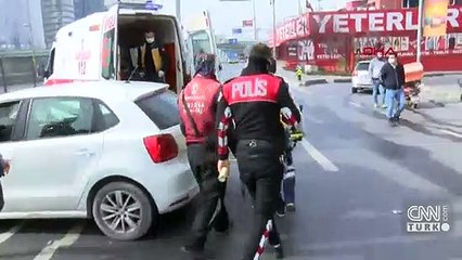 Trafikte epilepsi nöbeti geçirdi