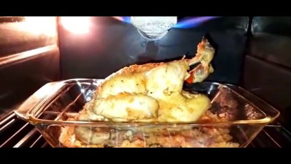 طريقة عمل شوربة فرخة مشوية في الفرن.