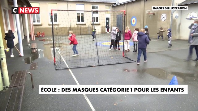 Ecole : des masques catégorie 1 pour les enfants