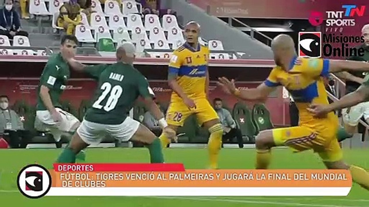 Fútbol: Tigres venció al Palmeiras y jugará la final del Mundial de Clubes
