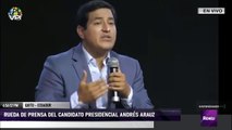 Desde Ecuador - Rueda de prensa del candidato presidencial Andrés Arauz